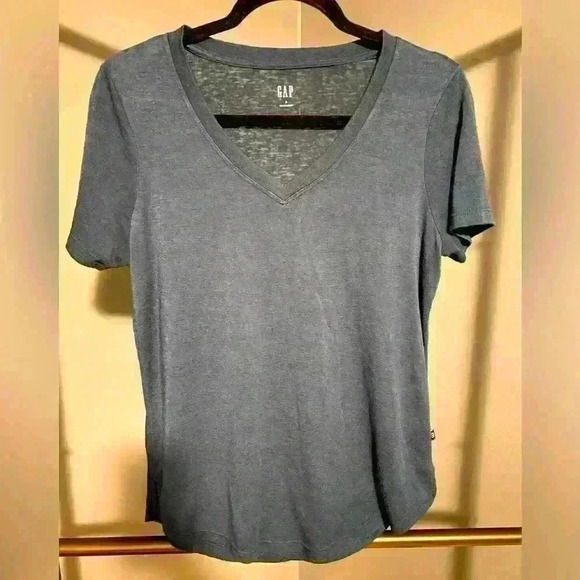 Gap women’s dark teal green short sleeve top like new size S - Picture 1 of 6